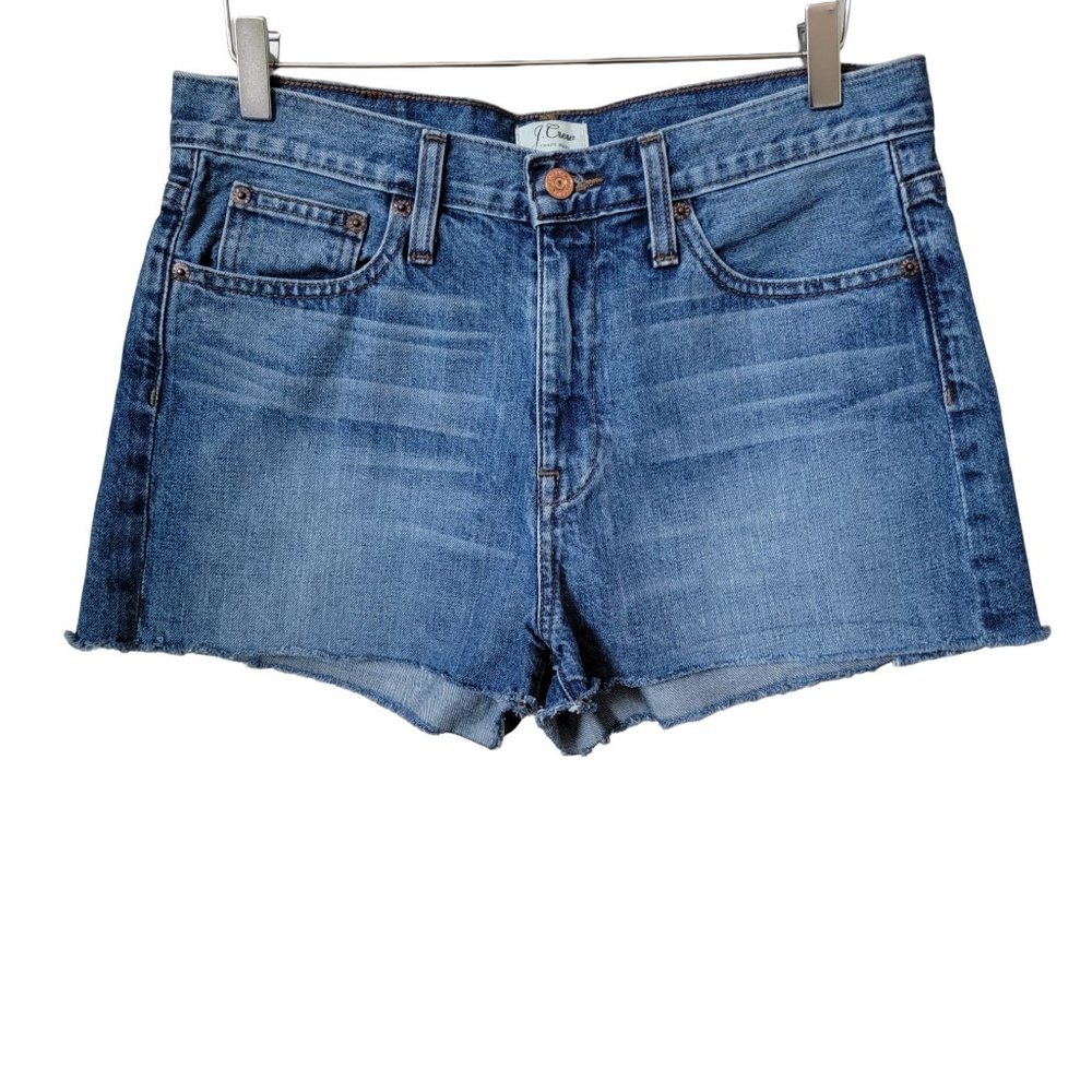 J. Crew Frayed Hem Denim Jean Shorts